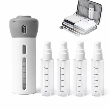 Velari – Dispensador 4 en 1 Compacto para Viaje