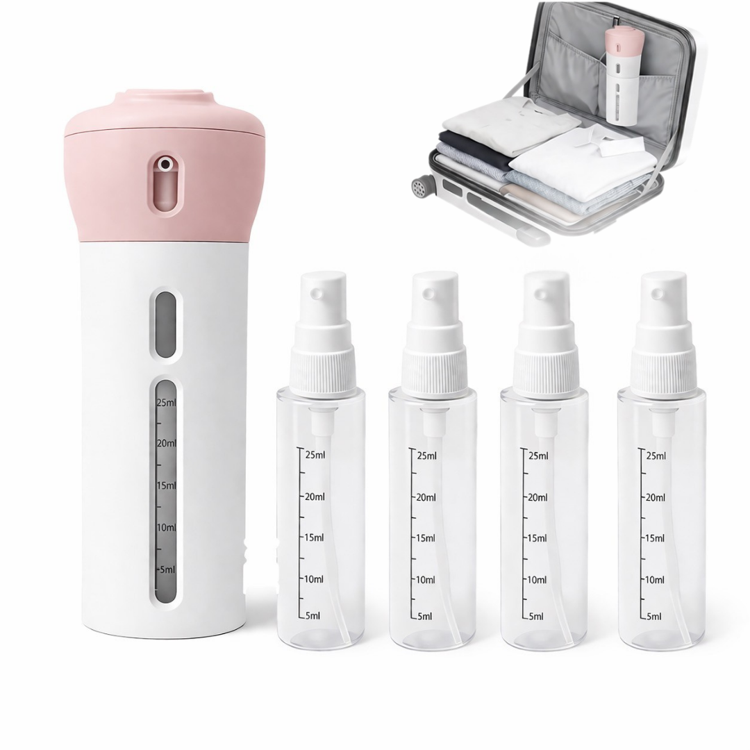 Velari – Dispensador 4 en 1 Compacto para Viaje